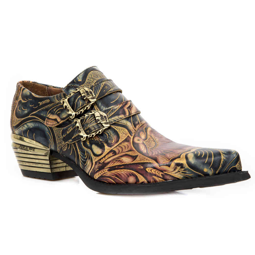 New Rock - M-7960-S14 Niedrige Schuhe - Mehrfarben/Goldfarben